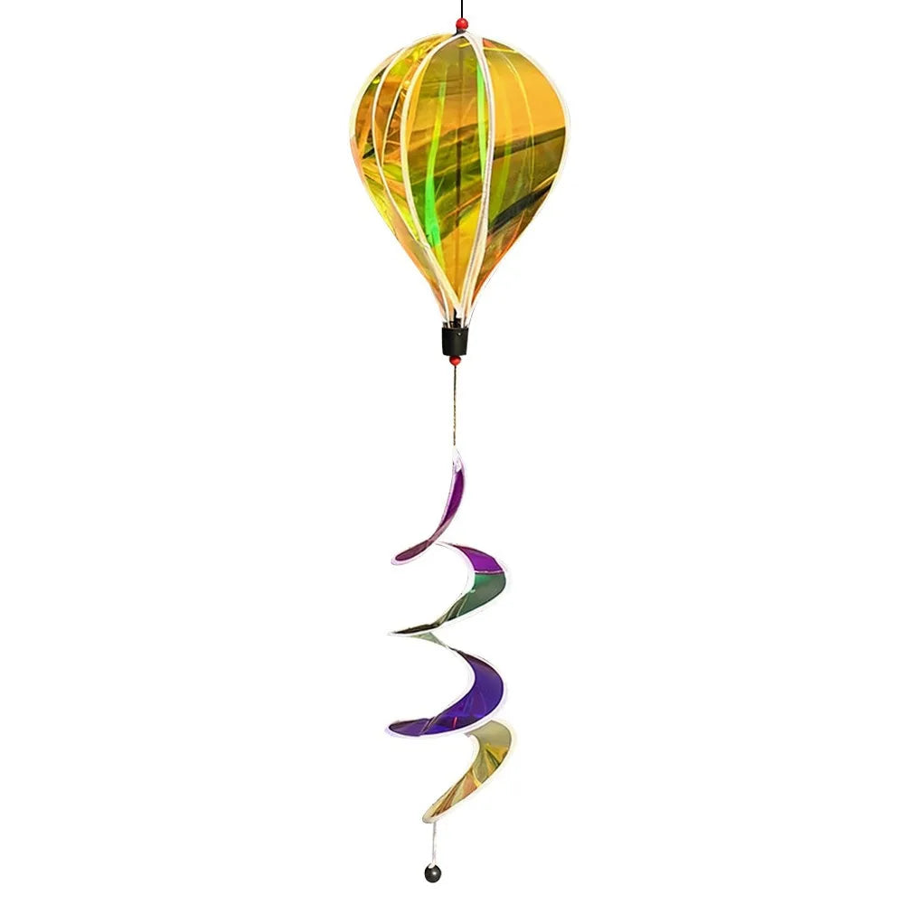 Hot Air Balloon Wind Spinner – Colorful Luminous Garden Windmill