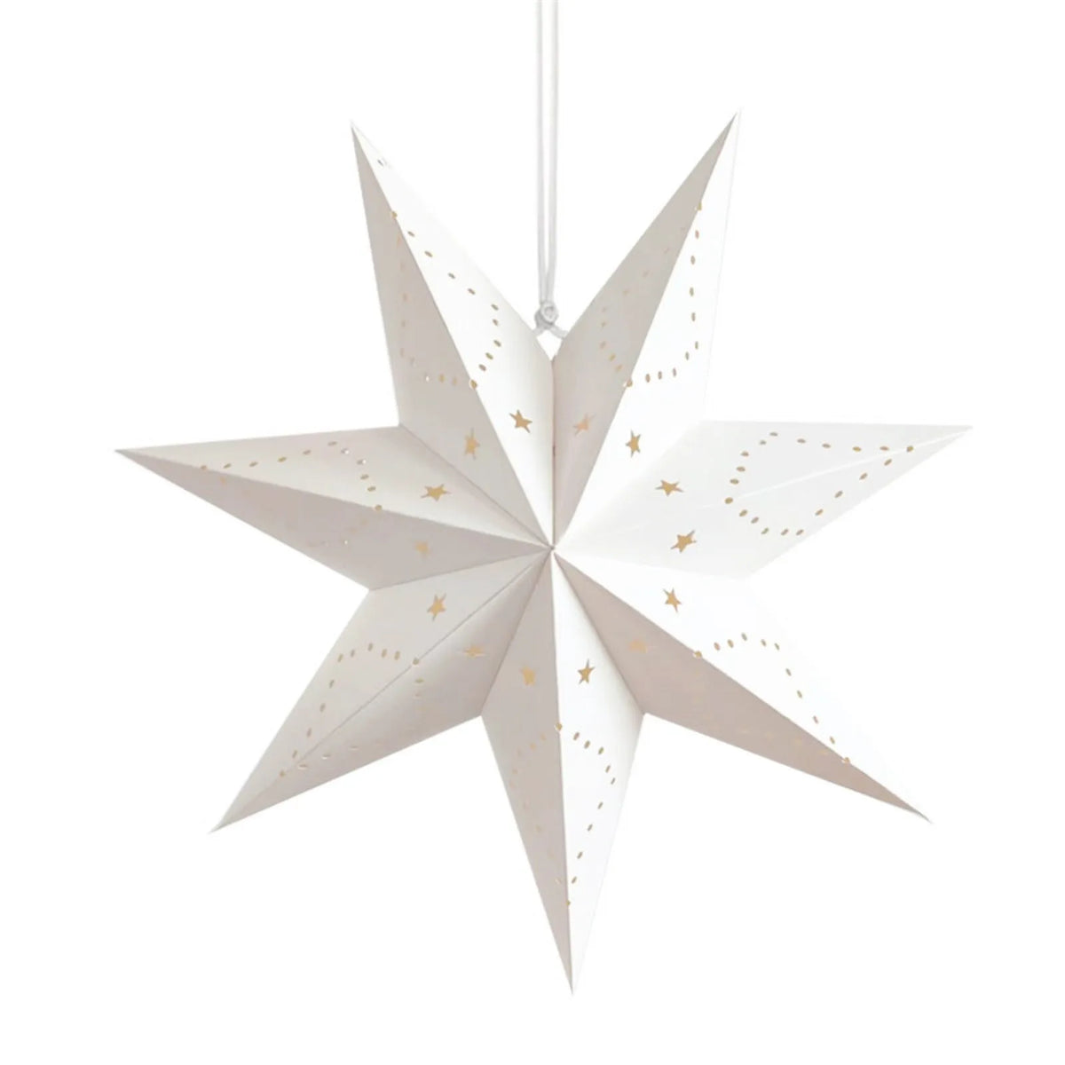 White Star Paper Lantern Hanging Christmas Party Decoration