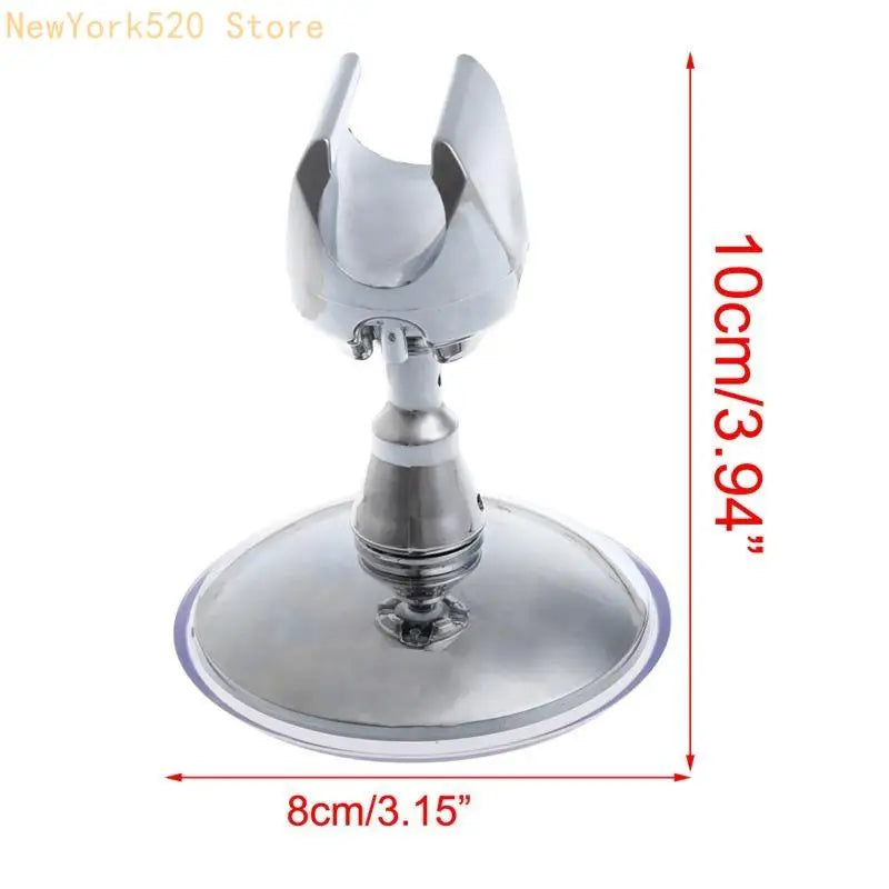 360° Adjustable Suction Cup Shower Head Holder – No Drilling