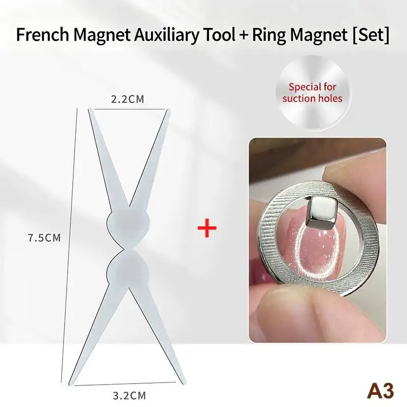 Cat Eye Nail Art Magnet Ring – Black Hole Hollow Effect