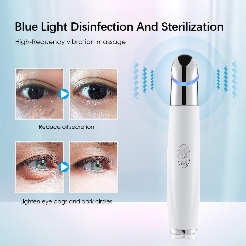 Hailicare Eye Massager – LED Light Vibration Heated Beauty Device