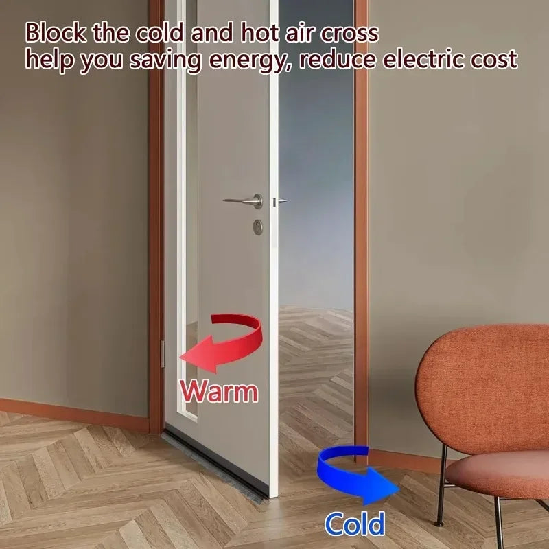 Door Draft Stopper Brush Seal Strip – Dust, Insect & Sound Block