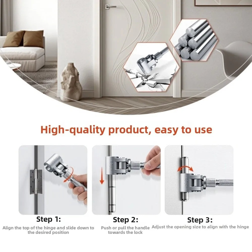 Adjustable Door Hinge Wrench – Stainless Steel Alignment Tool