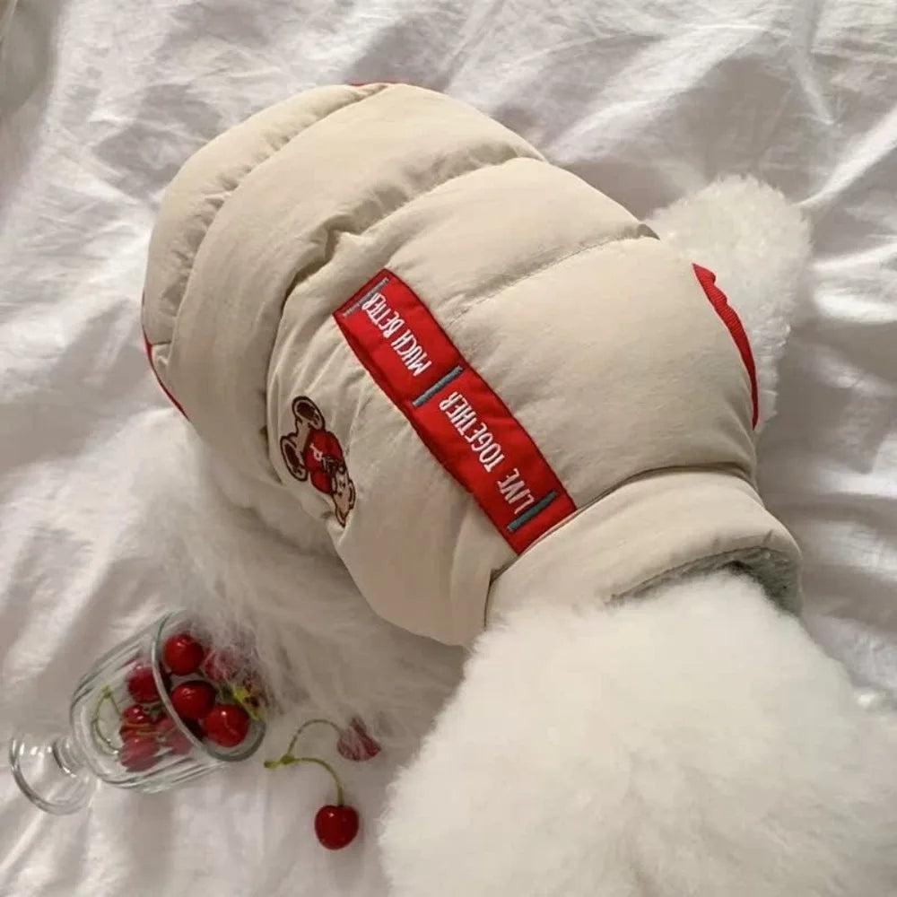 Windproof Cartoon Dog Jacket – Warm Thickened Pet Coat