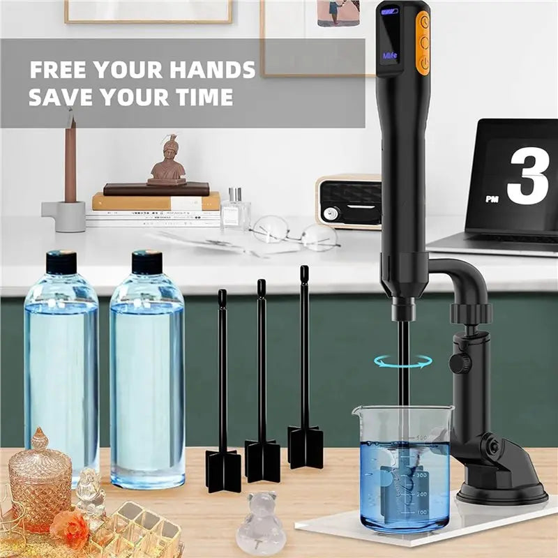 A01F-2X Electric Epoxy Resin Mixer with Timer & Stand