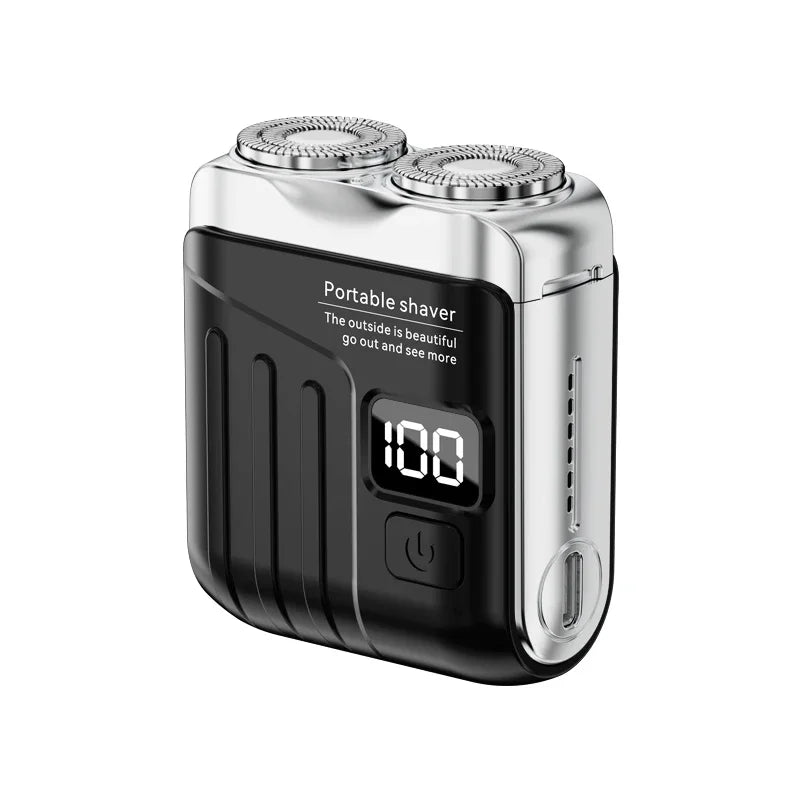 XMSJ Mini Rechargeable Dual-Head Electric Shaver – Waterproof