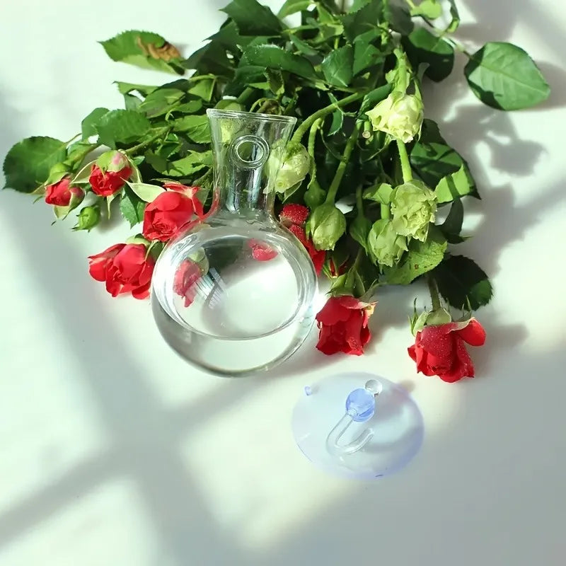 4-Pack Window Suction Cup Plant Propagation Station Vases