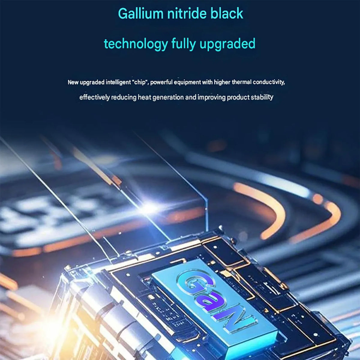 GaN 2-in-1 USB-C Fast Charger with Retractable Cable