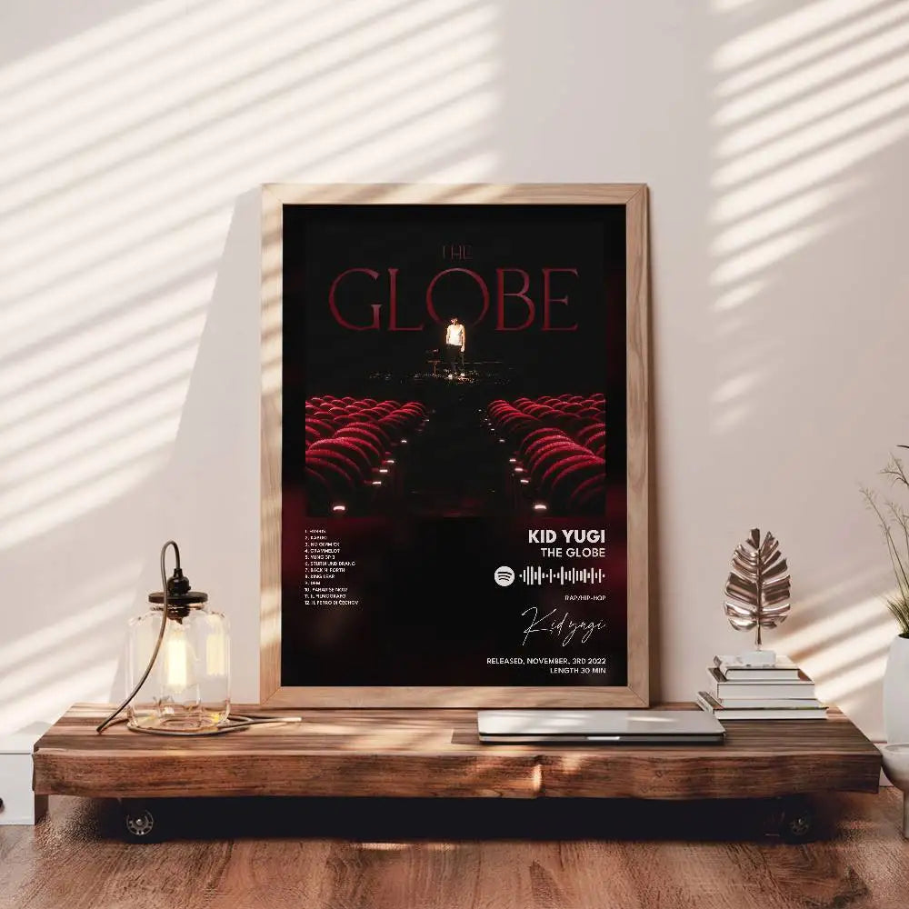 Kid Yugi The Globe Self-Adhesive Waterproof Wall Poster