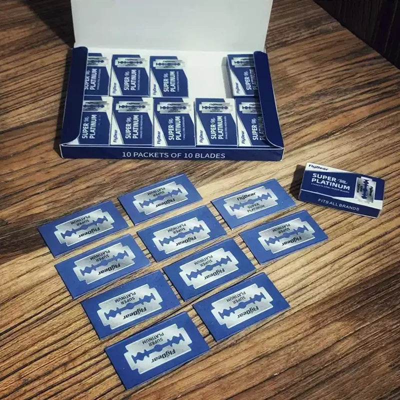 Double Edge Razor Blades Stainless Steel 10–100 Pack