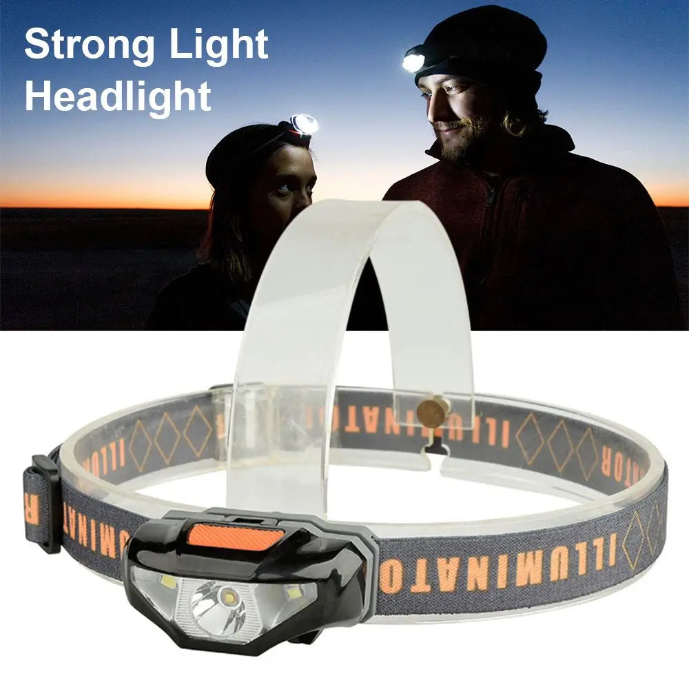 COB LED Headlamp – Super Bright Camping & Fishing Head Light