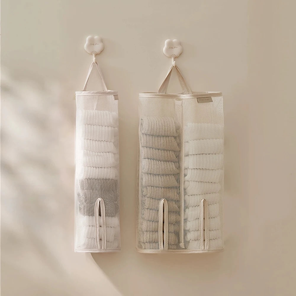 Mesh Wall-Mounted Hanging Storage Bag – Underwear & Socks