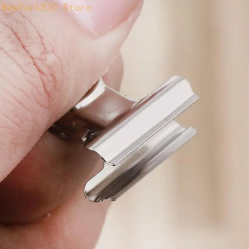 10-Pack Stainless Steel Bag Clips & Document Clamps