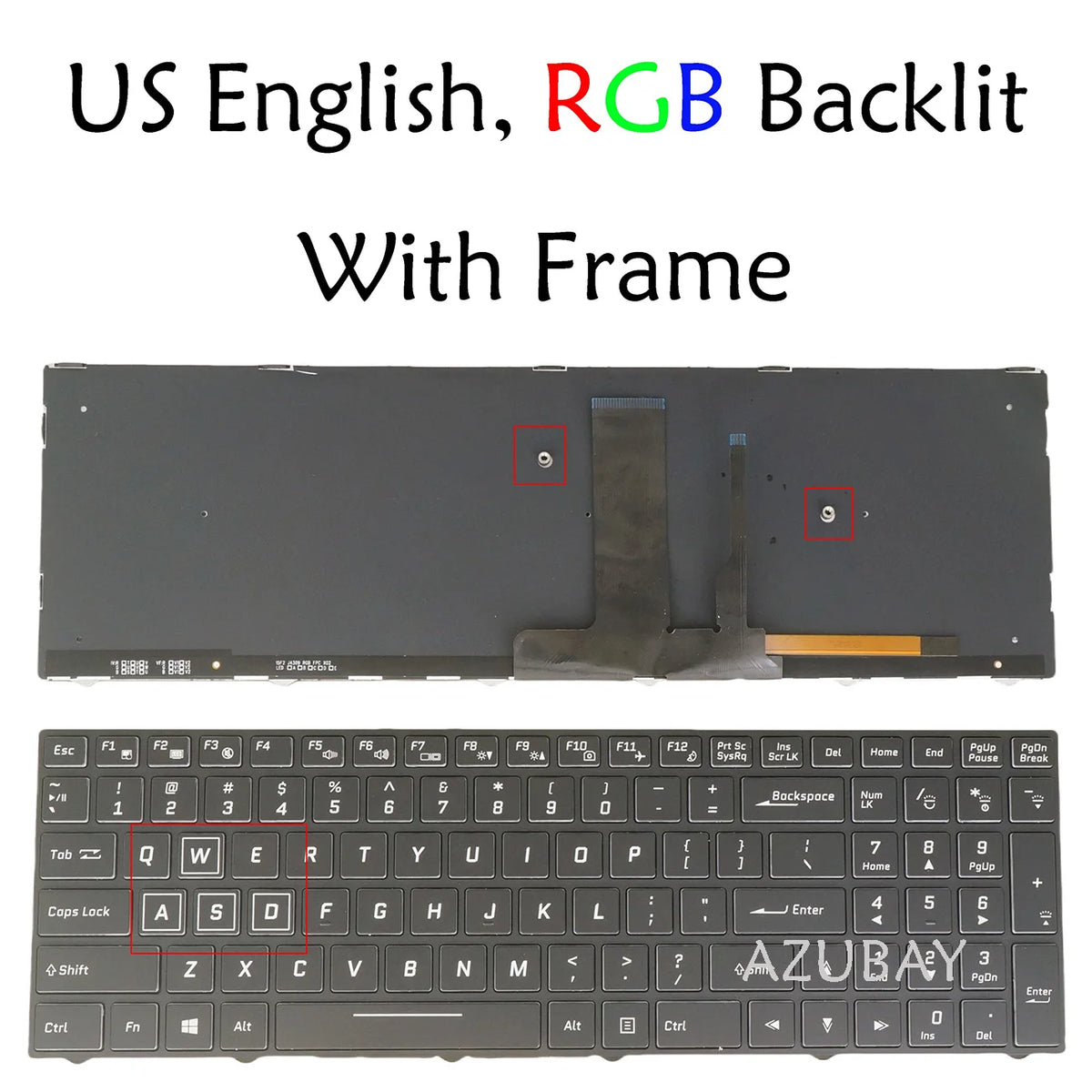 RGB Backlit Keyboard for Clevo N857HK1 N870HK1 P950 P955 Series