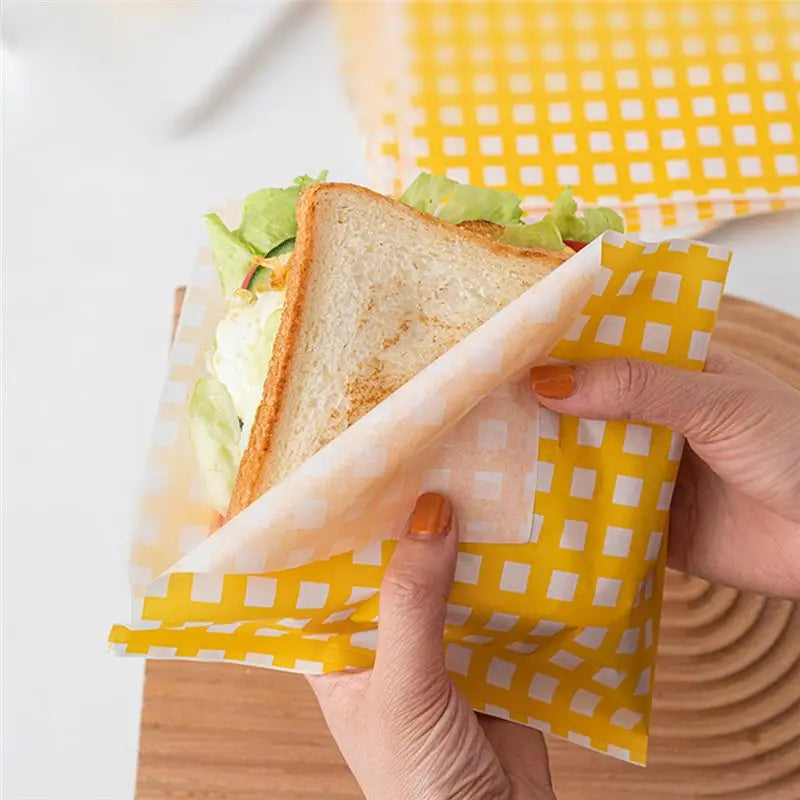 17cm Wax Deli Paper Sheets – Sandwich Wrap & Basket Liner 50pk