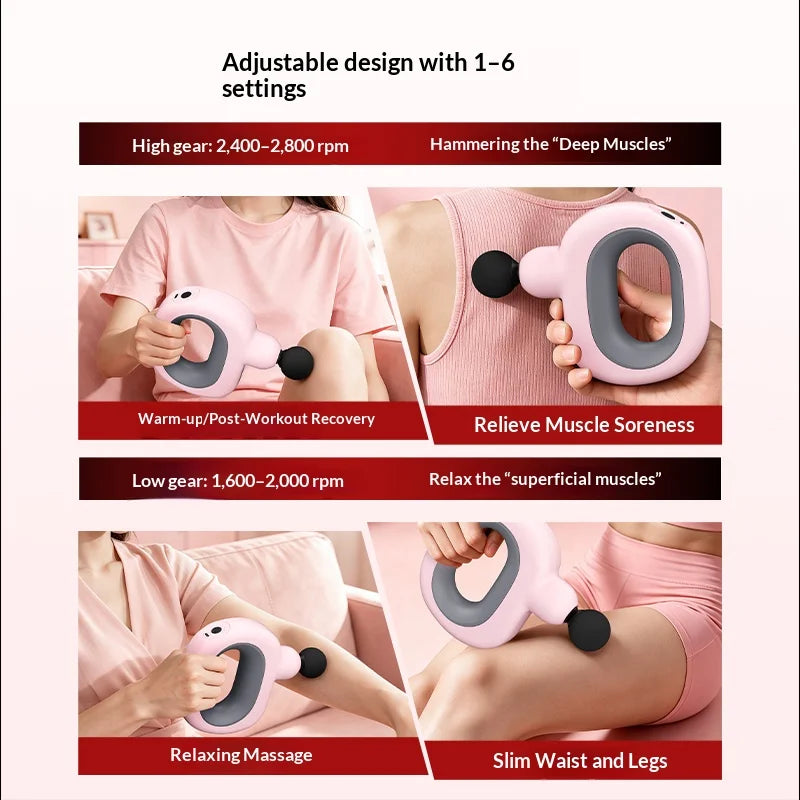 USB Mini Massage Gun – Portable Muscle Relaxation Fascia Device