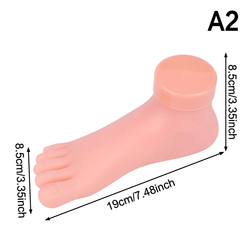 Silicone Nail Art Practice Hand & Foot Mannequin Model