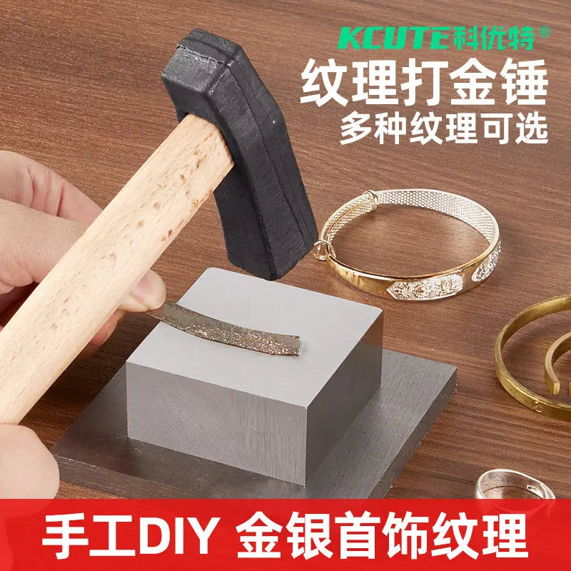 VIBE Gold Fan Texture Hammer – Hammering Chisel Tool