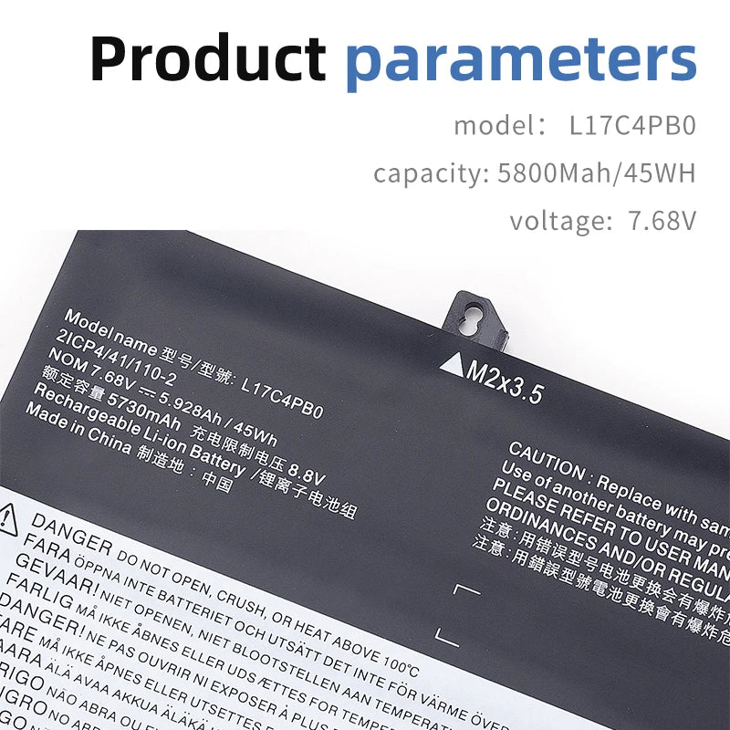 SUOZHAN L17C4PB0 Battery for Lenovo IdeaPad 530S Yoga 530 Flex 6