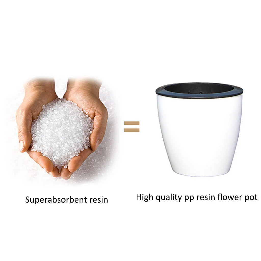 Self-Watering Planter Pot with Wick System – 5 Sizes