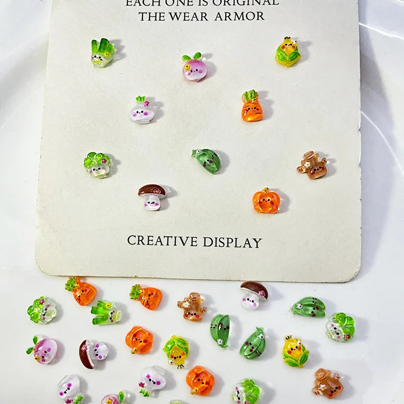 50pcs Kawaii Turtle 3D Flatback Resin Nail Art Charms DIY