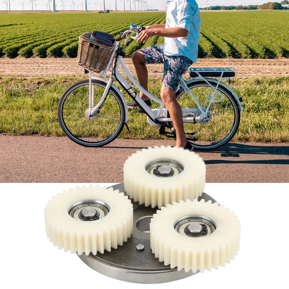 E-Bike Motor Gear Clutch Kit 36T Nylon Gears Bafang 500W–750W