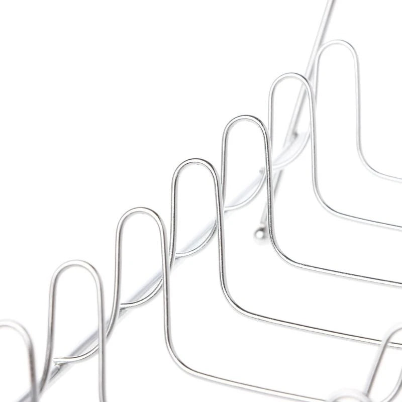 8-Slot Chrome Plated Dish Rack Countertop Drying Stand