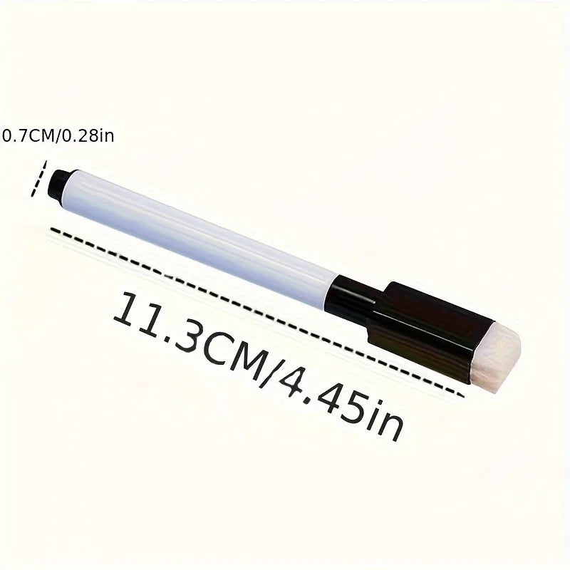 Erasable Whiteboard Markers with Built-In Eraser – 5/10 Pack