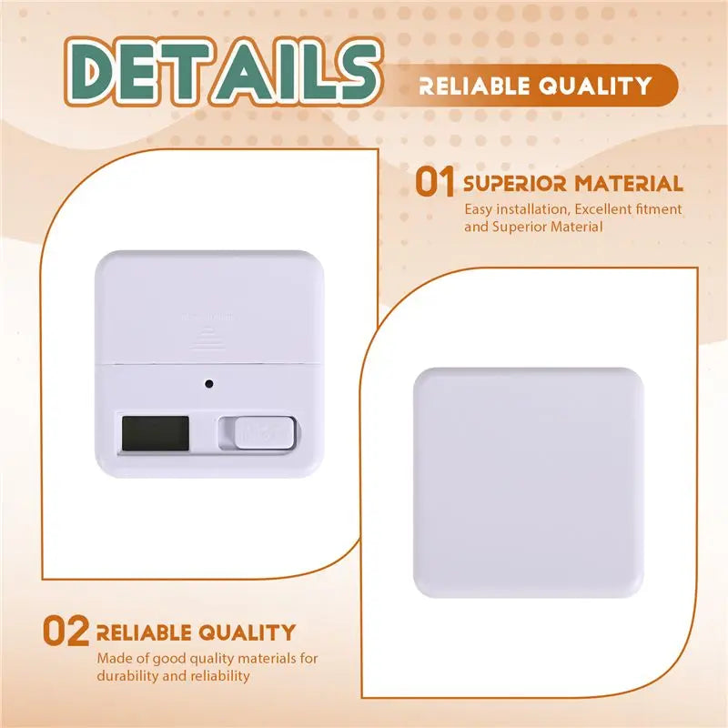 2-Pack Cube Flip Timers – Gravity Sensor, 8 Time Settings
