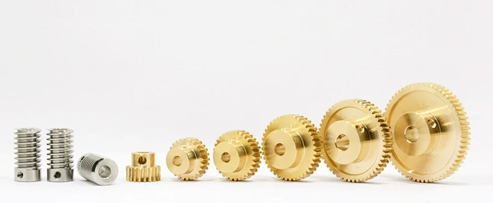 0.5M Turbine Worm Gear Set – Copper Gear & Stainless Steel Worm