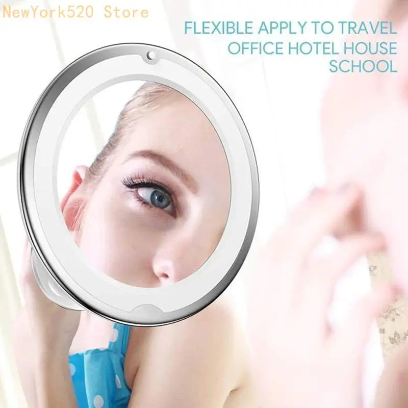 Flexible 7X Magnifying LED Vanity Makeup Mirror – 6 Inch