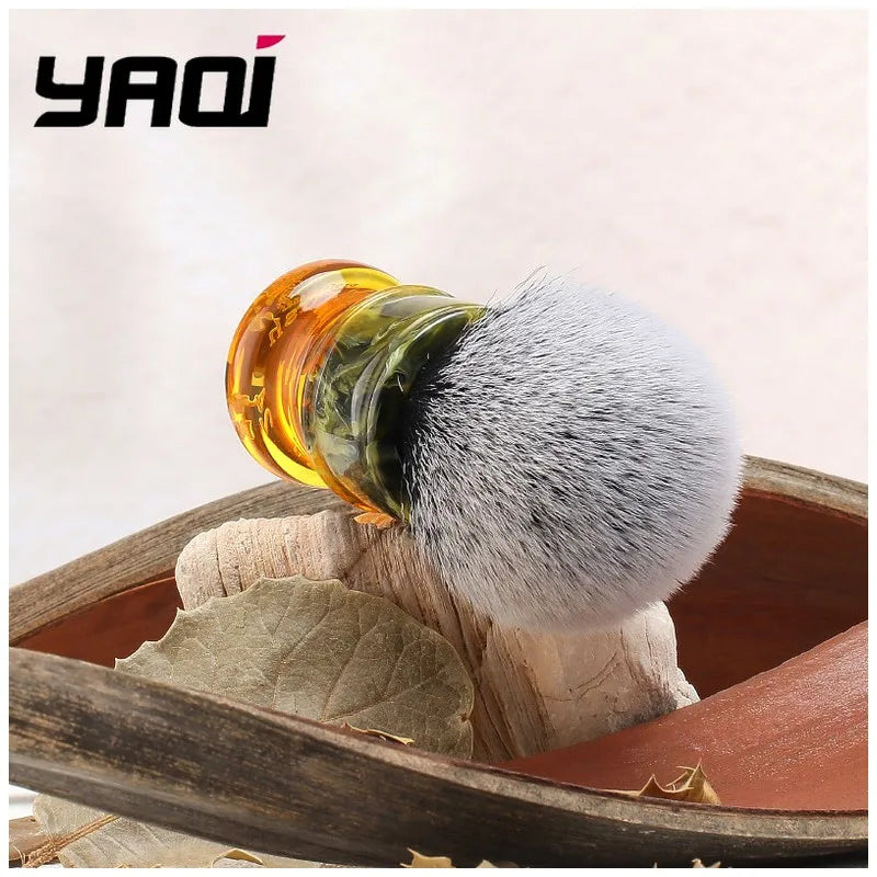 Yaqi 24mm Tuxedo Synthetic Wet Shave Brush – Resin Handle