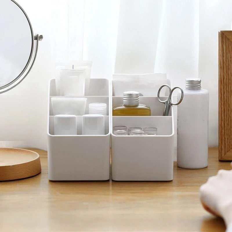 VIBE Multi-Function Desktop Storage Box – Plastic Organizer