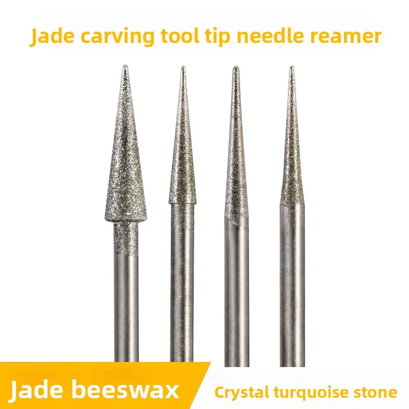 Diamond Needle Carving Tool – Jade Jadeite Beeswax Grinding Bits