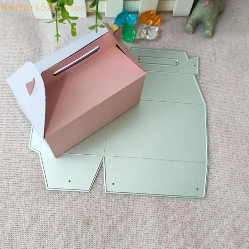 Gift Box Cutting Die Stencil – Christmas Paper Craft Template