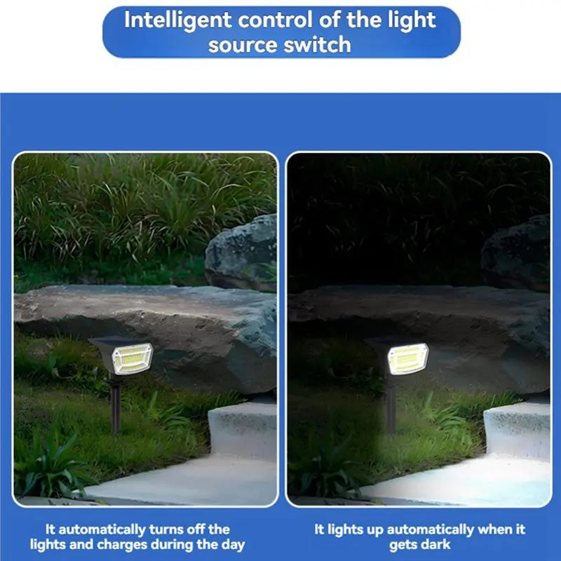 VIBE 4-Pack 59 LED Solar Garden Spotlights – IP65 Waterproof