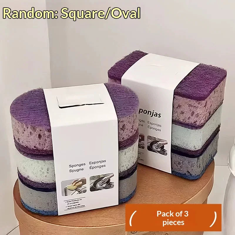 Double Sided Kitchen Sponge Scrubber for Dishes, Pots & Pans
