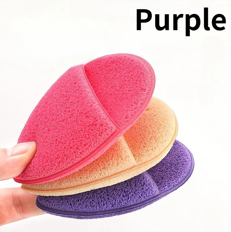 Handheld Facial Cleansing Brush, Sponge Puff & Scrubbing Set
