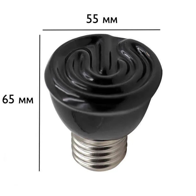 75W Ceramic Infrared Heat Emitter Bulb for Reptiles & Birds