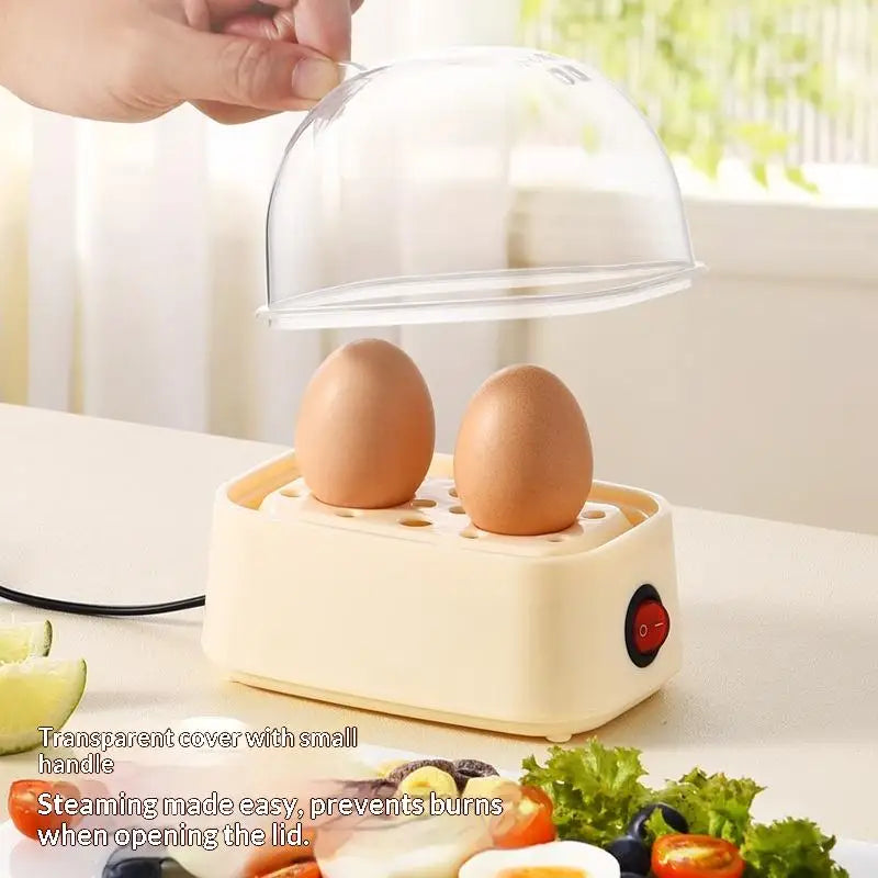 Electric Egg Cooker – 2-Egg Portable Boiler & Food Steamer