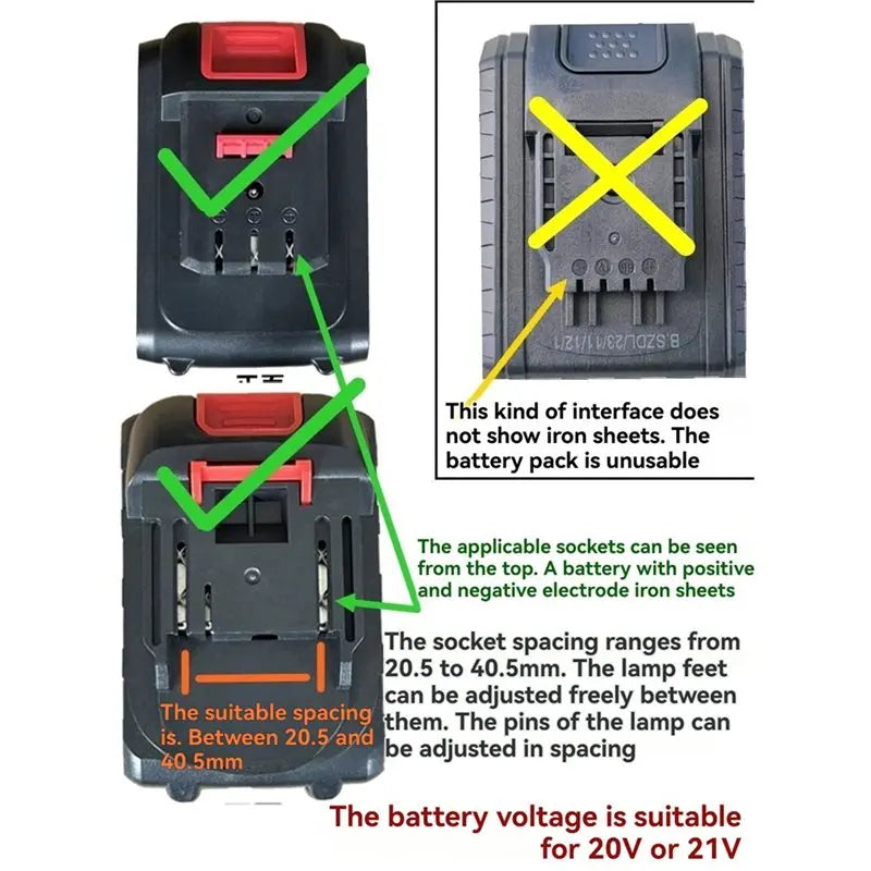 VIBE 14W 21V Battery LED Work Light Floodlight 3-Pack IP67