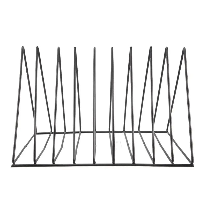 Vinyl Record CD Magazine Storage Rack – Metal Display Stand