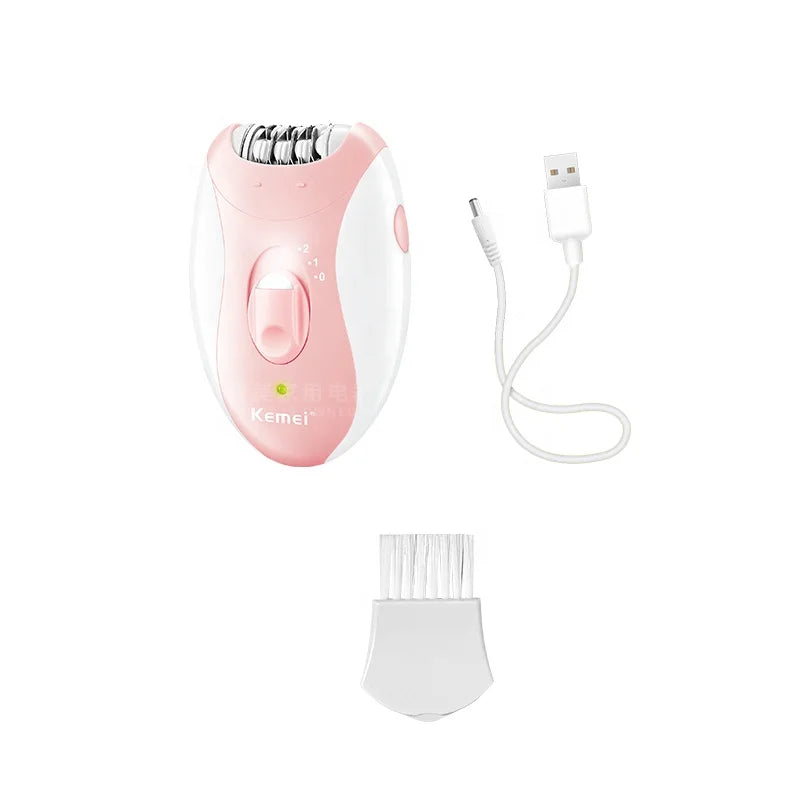 Kemei KM-189B Rechargeable Epilator for Men & Women 2 Speeds