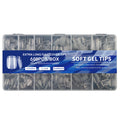 Aleekit 600pcs Soft Gel Coffin Nail Tips – 12 Sizes, Pre-Etched