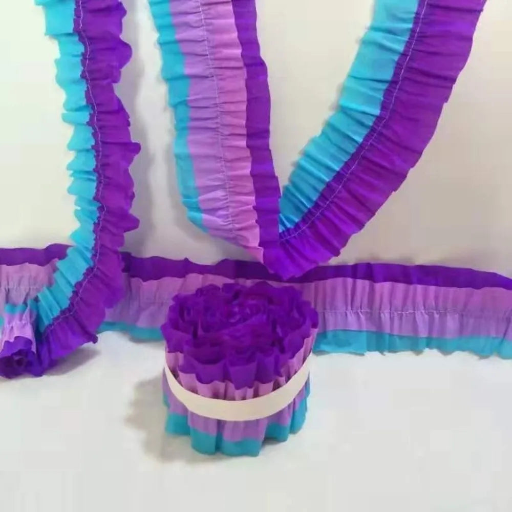 Macaron Crepe Paper Streamers 3M Colorful Party Ribbon Roll