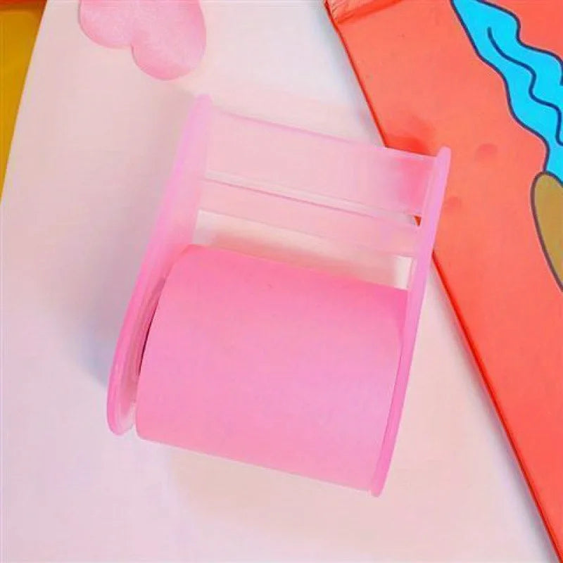 Sticky Notes with Tape Holder – Assorted Pink & Green Colors