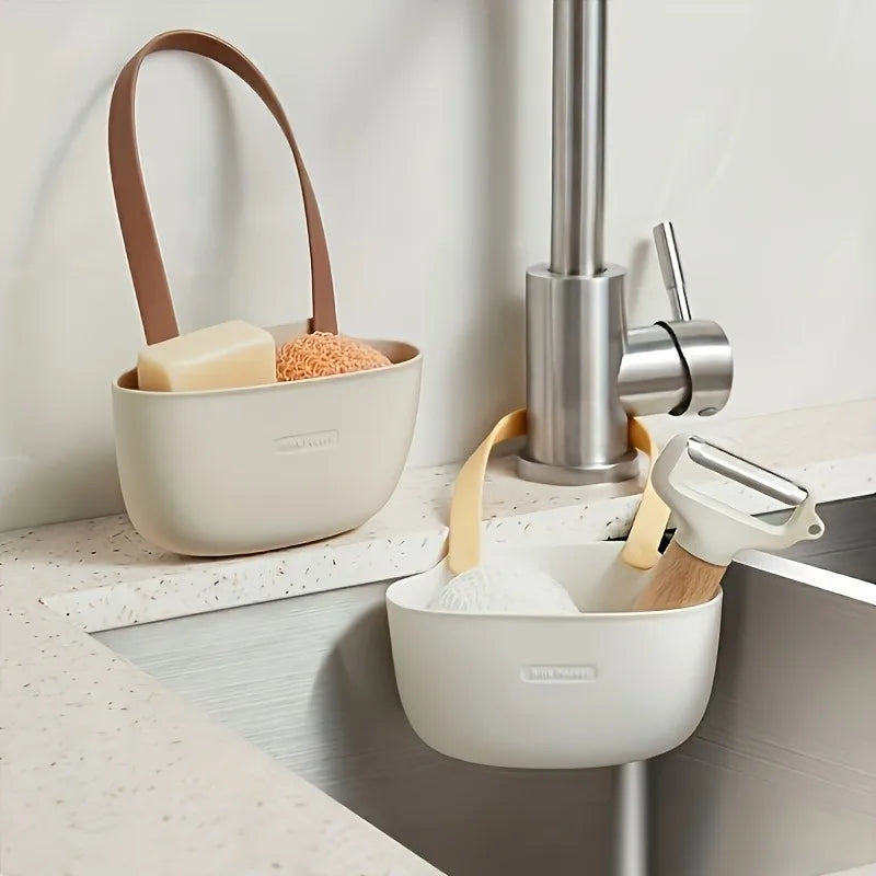 Kitchen Sink Organizer – Hanging Soap, Sponge & Brush Rack