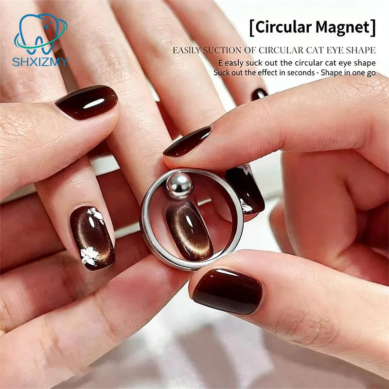 Cat Eye Nail Art Magnet Ring – Black Hole Hollow Effect