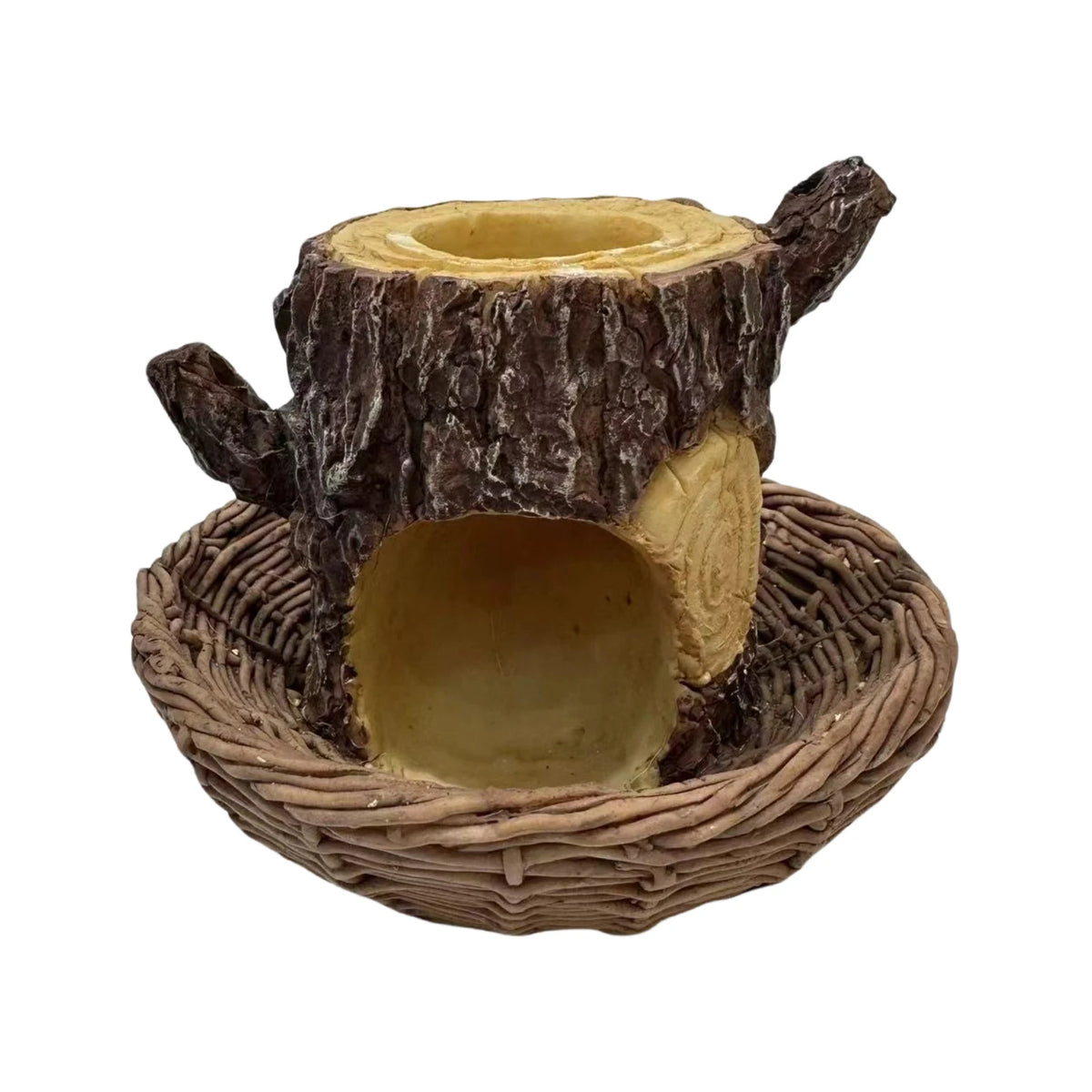 Tree Stump Bird Feeder – Rustic Hanging Wild Bird Feeder