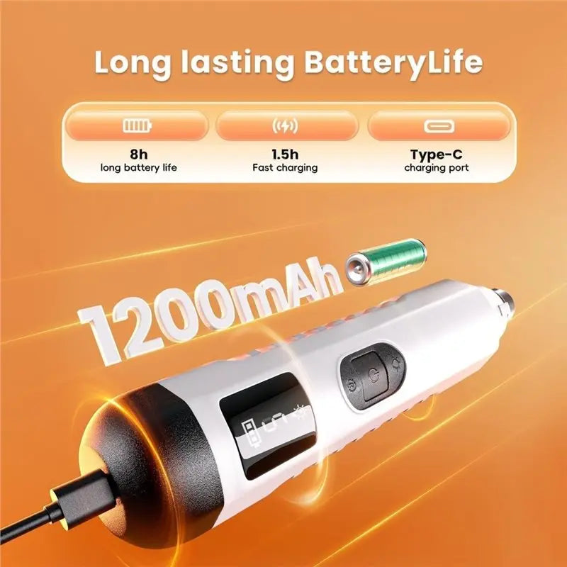 Quiet Pet Nail Grinder LED Light 5-Speed USB Rechargeable